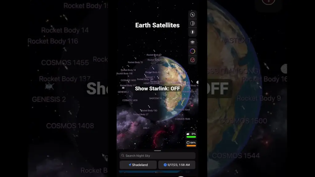 Low Earth Orbit with & without Starlink Satellites