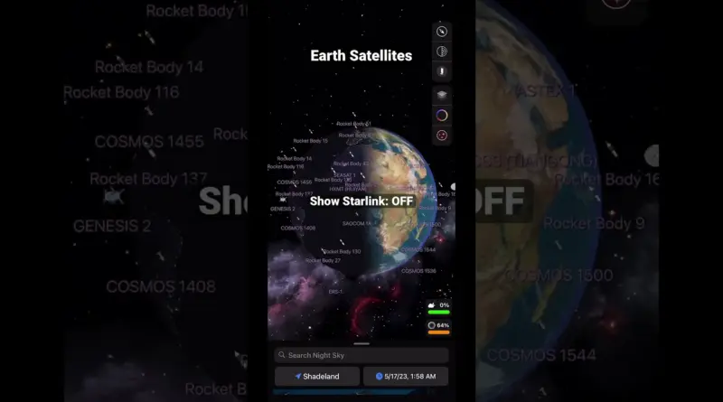 Low Earth Orbit with & without Starlink Satellites
