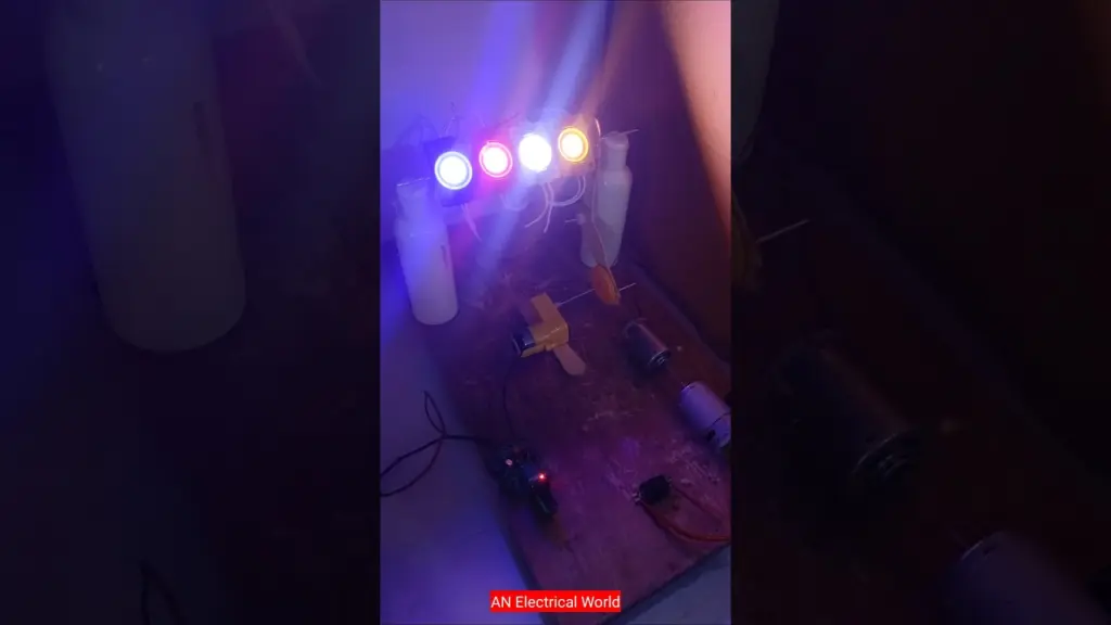 Mini Sharpy Light | Sharpy Light Project #tech #dcmotor #youtubeshorts