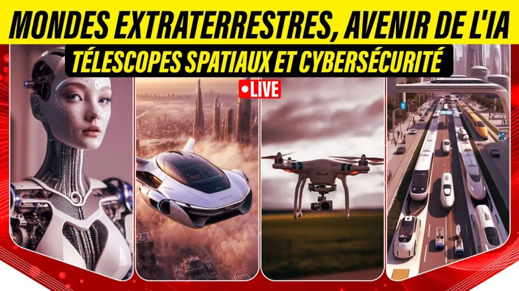 🔴Mondes extraterrestres, avenir de l’IA, télescopes spatiaux et cybersécurité | Live