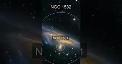 NGC 1531 et NGC 1532 #astronomie #espace #galaxies