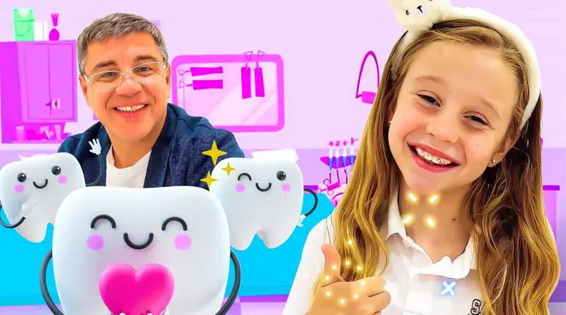 Nastya apprend à quel point il est important pour les enfants d’utiliser un appareil dentaire
