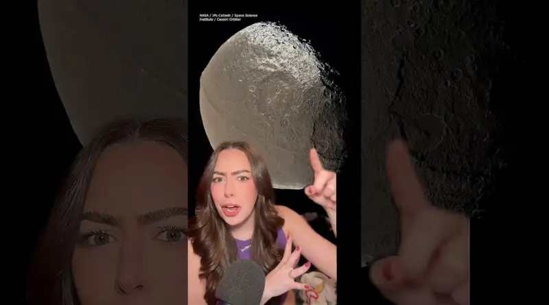 One of the weirdest structures in space on Saturn’s moon Iapetus #nasa #astronomy #science #shorts