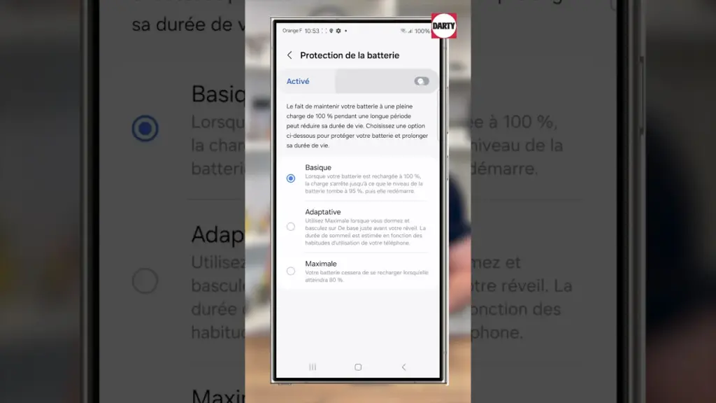 Optimiser la Batterie du Samsung S24
