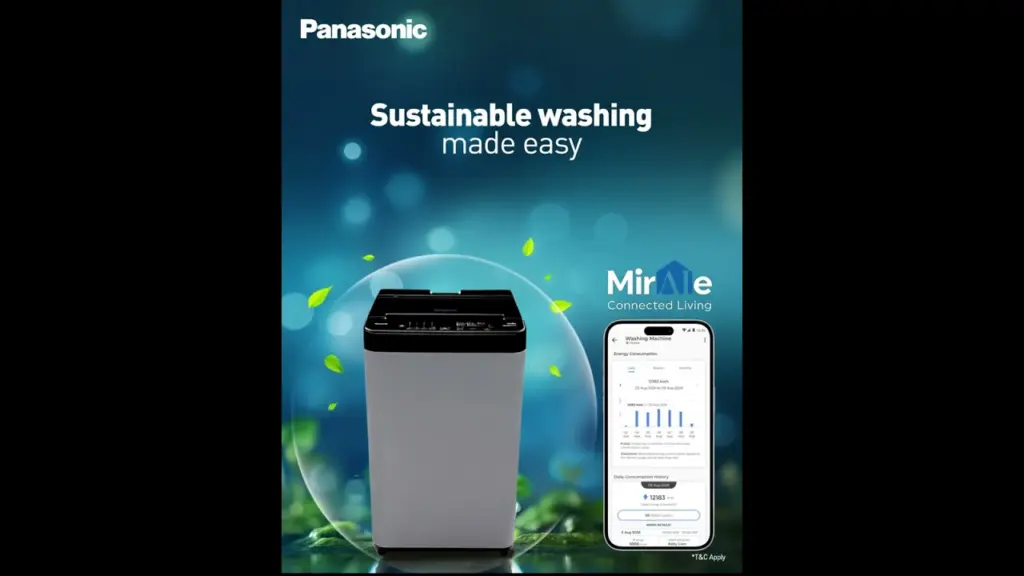 Panasonic Washing Machines | Sustainable Washing with Smart Usage Tracking with MirAIe