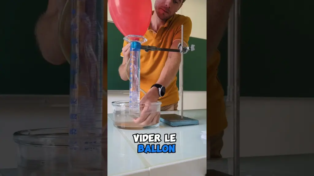 Peser l’air ? Expérience de chimie #science #physique #awesome #chimie #experience