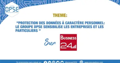 Protection des données personnelles: Groupe DPSE sensibilise les entreprises et les particuliers.