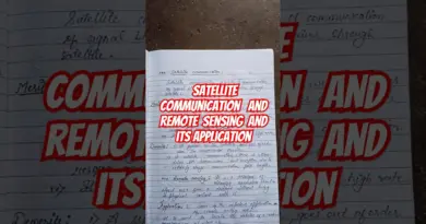 Satellite communication and remote sensing and its application