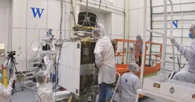 See the NASA DART spacecraft’s ion thruster get installed