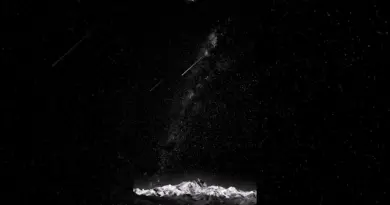 Simple HD black starry sky Animated
