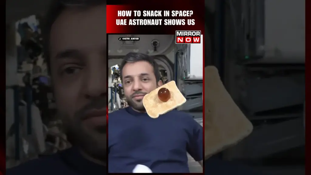 Space Viral Video: UAE Astronaut Shows How He Enjoys Honey Sandwich in Space #shorts