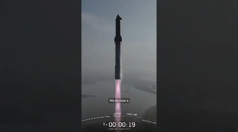 SpaceX’s Starship spins out of contro