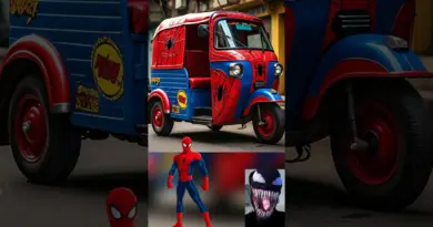 Superheros but Indian auto rickshaw #avengers #marvel #spiderman #shorts