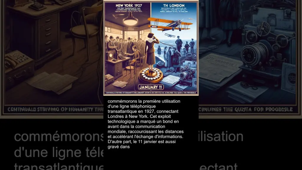 Surprenante Coïncidence: Quand la Technologie Moderne Rencontra l’Histoire le 11 janvier