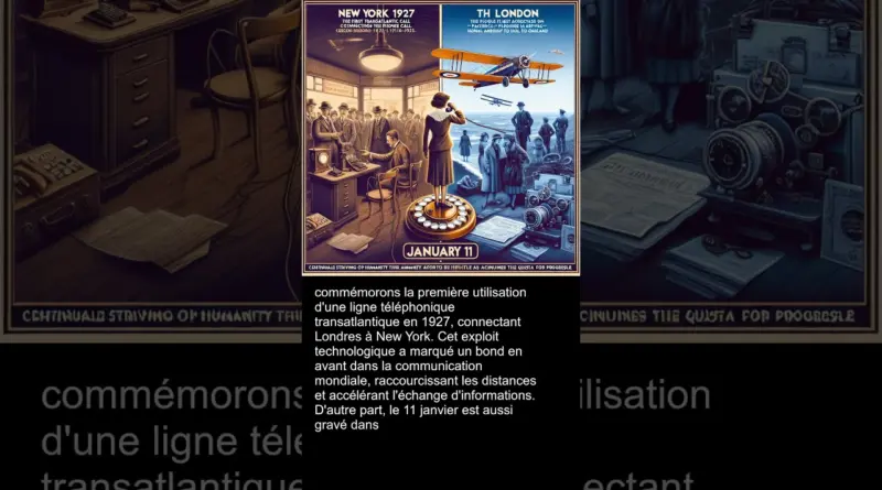 Surprenante Coïncidence: Quand la Technologie Moderne Rencontra l’Histoire le 11 janvier