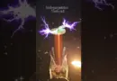Tesla coil with self thrust propulsion # Tesla#wireless electricity#shorts