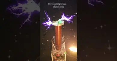 Tesla coil with self thrust propulsion # Tesla#wireless electricity#shorts