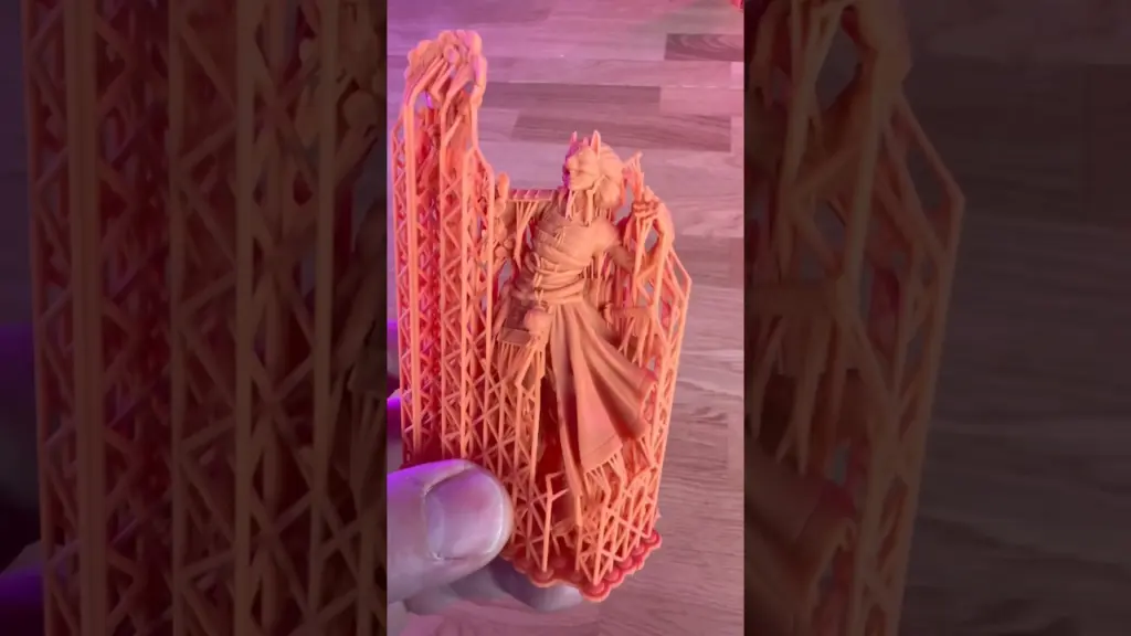Test express de la résine Red Wax 14K de Sunlu #impression3d #imprimante3d #sunlu