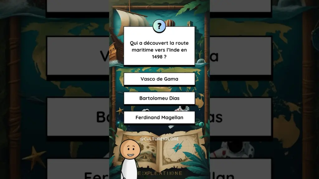 Teste ta culture générale sur les grandes découvertes en moins d’une minute ! ⛵🌍🚀✨ #quiz #cultureg