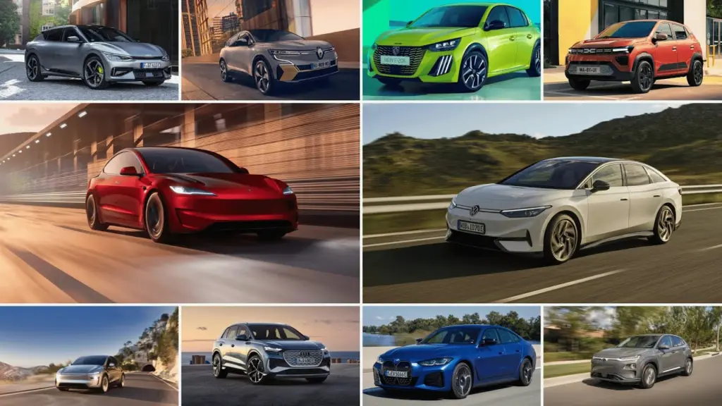 Top 10 des meilleures voitures électriques 2025