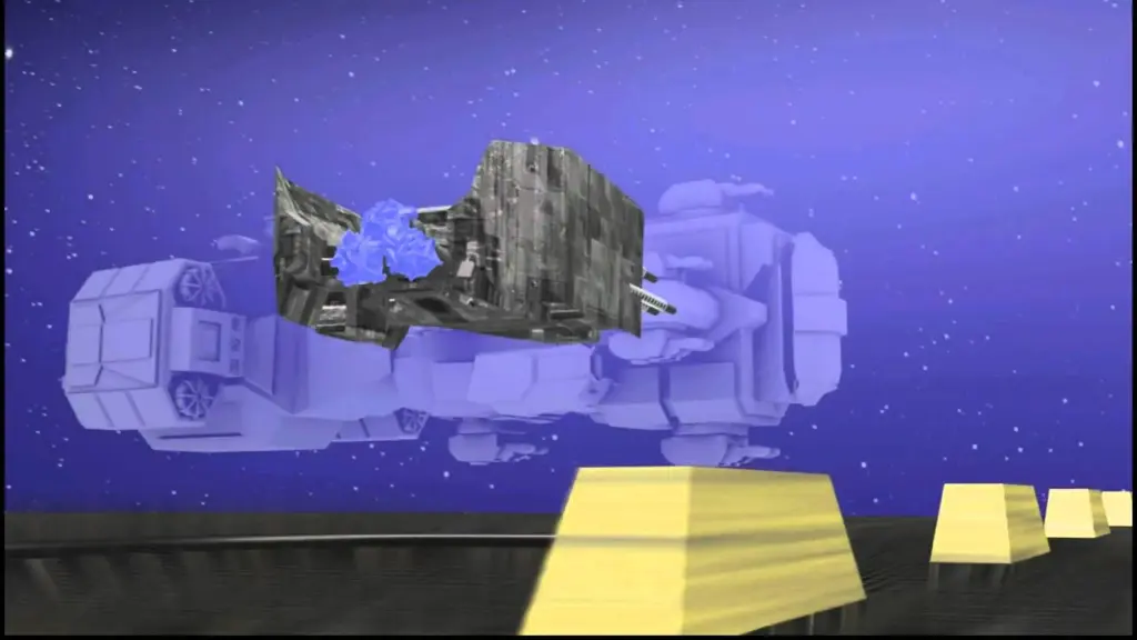 Un vaisseau spatial sur blender