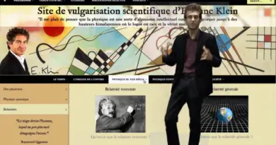 Vidéo de présentation du site de vulgarisation scientifique d’Etienne Klein