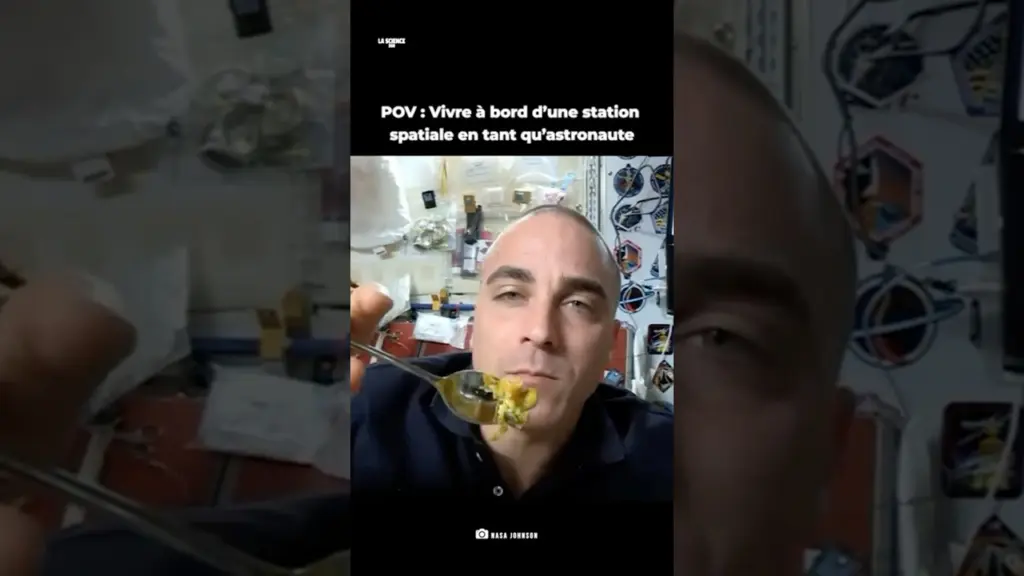 Vivre à bord d’une station spatiale en tant qu’astronaute! #shorts #iss #astronaut #space