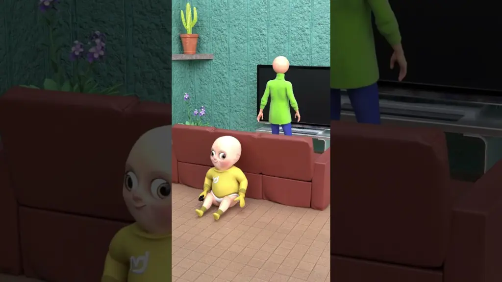 Yellow watch TV