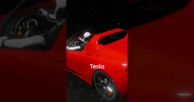 car launched into space       #tesla #spacex #space #science #astronaut #starman #shorts #3d #facts