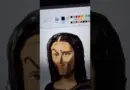digital ART in Microsoft Paint: Monalisa #art #microsoftpaint #digitalart #anatomy #monalisa