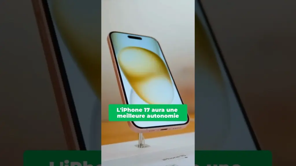 iPhone 17 : une meilleure autonomie grâce à cette technologie 🍋