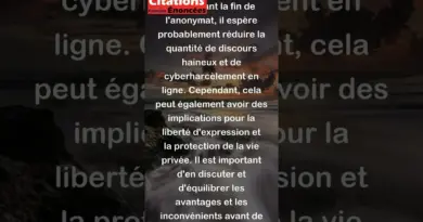 je ne veux plus de l’anonymat sur les plateformes internet. – Emmanuel Macron