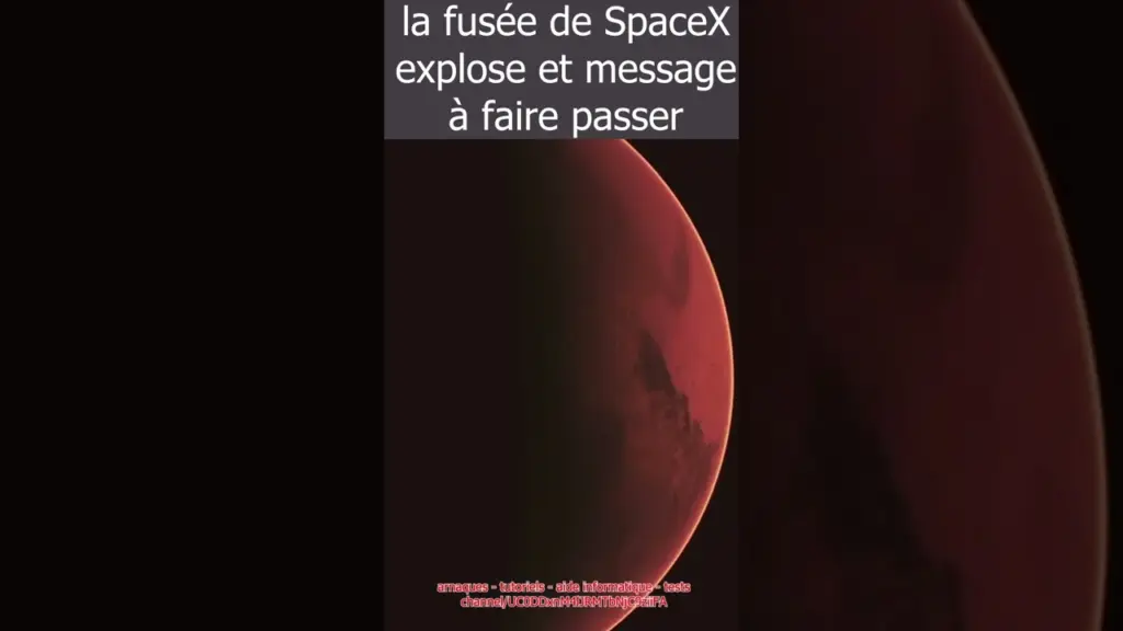 la fusée de SpaceX de Elon Musk explose (et message à faire passer)